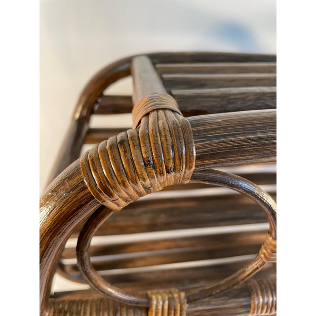 1960s Vintage Bamboo 12-Bottle Wine Rack For Sale - Image 9 of 12