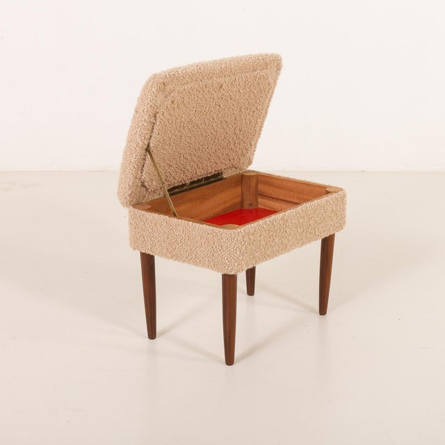 Mid-Century Modern Danish Ottoman, 1960s For Sale - Image 4 of 15