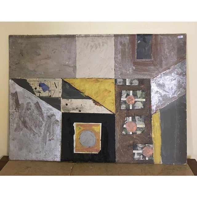 This stunning abstract artwork was made in 1960, by the well known Italian artist Ermete Lancini. The artwork is a...