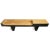 Contemporary Vintage Black & Tan Dono Modern Slab Bench For Sale - Image 3 of 9