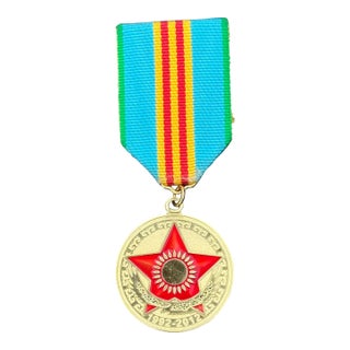 Rare Kazakhstan Special Forces 20th Anniversary Medal 1992-2012 Red Star Original Ribbon For Sale