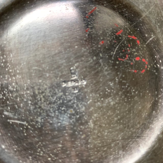 Metal Mid Century Silver Engraved Mini Champagne Bucket 1957 For Sale - Image 7 of 12