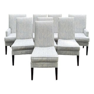 Designmaster Furniture Roland Upholstered Dining Chairs - Set of 8 For Sale