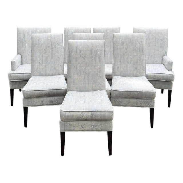 Designmaster Furniture Roland Upholstered Dining Chairs - Set of 8 For Sale