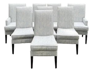 Designmaster Furniture Roland Upholstered Dining Chairs - Set of 8