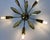Midcentury Brass 5-Arm Sputnik Chandelier, 1960s For Sale - Image 9 of 10