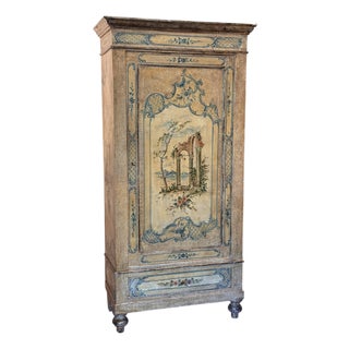 19th Century Venetian Painted Armoire For Sale
