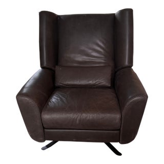 Luke Leather Swivel Recliner For Sale