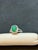 Green 3.5 Carat Oval Natural Zambian Emerald & 1.8 Ct Diamond Ring 14 Karat White Gold For Sale - Image 8 of 8