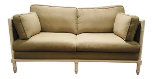 Worlds Away Modern Khaki Ainsley Sofa