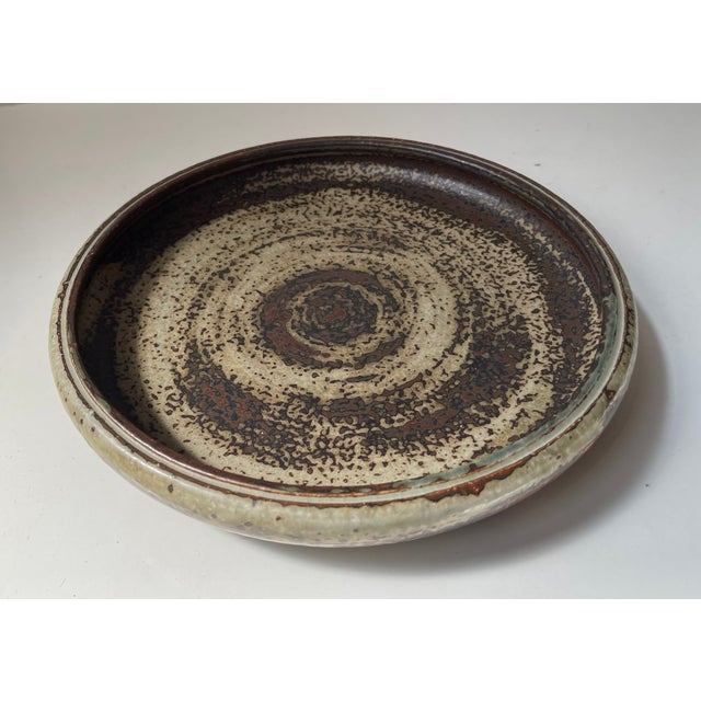 Mid-Century Modern Danish Glazed Stoneware Dish by Carl Halier for Royal Copenhagen, 1960s For Sale - Image 3 of 9