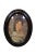Traditional 2 Antique Colonial Oval Painted Grain Bubble Glass Lithograph Portrait Prints For Sale - Image 3 of 11