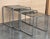Mid 20th Century Mid 20th Century Cantilevered Chrome & Glass Nesting Tables with Fume Glasses For Sale - Image 5 of 18