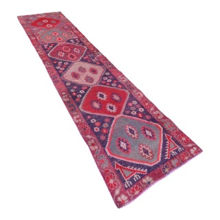 1960s Turkish Runner-2′6″ × 10′1″ For Sale