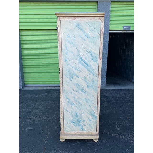 Late 20th-Century Hand-Painted Botanical Cabinet For Sale - Image 12 of 17