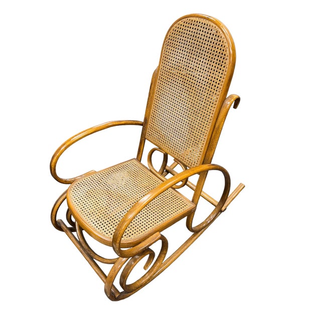 Vintage Bentwood Rocking Chair For Sale - Image 13 of 13