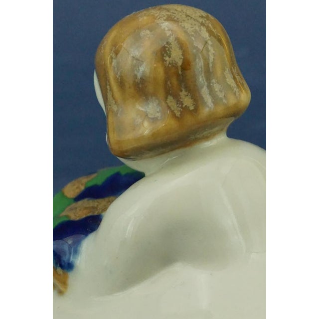 20th Century Art Deco Ceramic Sculpture depicting a Little Girl by Michael Powolny for the Wiener Keramik Manufacture, 1912, Austria For Sale - Image 16 of 18