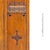 Antique Victorian Oak Wardrobe | Armoire | 3-Piece Knockdown | Beveled Mirror | Key | 19th Century For Sale - Image 15 of 18