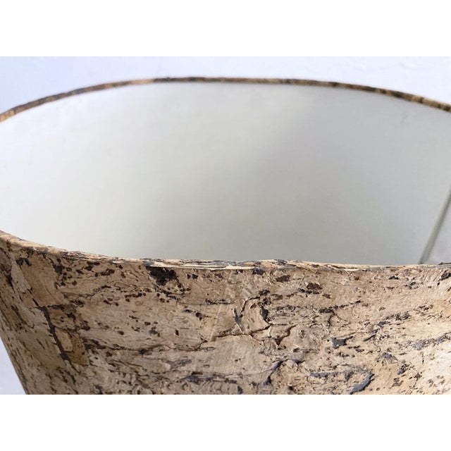 Staff Floor Lamp with Cork Shade, 1970s For Sale - Image 4 of 18