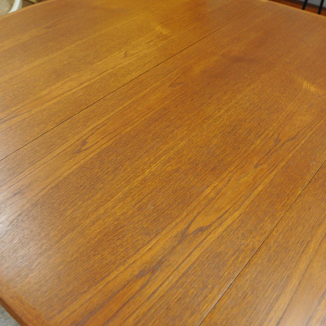 Danish Extendable Teak Dining Table attributed to Helge Sibast for Sibast Furniture, 1960s For Sale - Image 6 of 8
