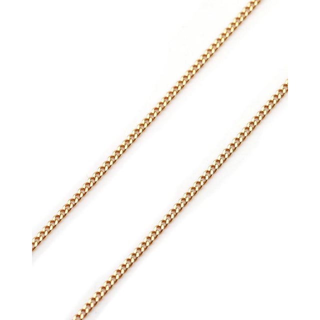 Vintage Curb Chain in 18K Gold For Sale - Image 5 of 5