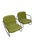 Rocking Chairs in Green Leather, Set of 2 For Sale - Image 3 of 3