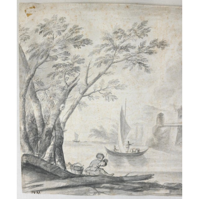 18th Century Old Master Renaissance Style Drawing From Karl Mann Associates For Sale - Image 5 of 13