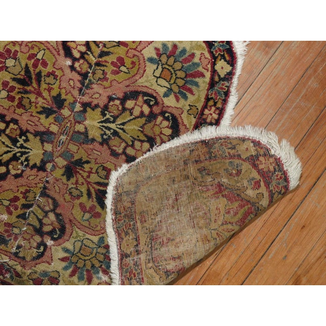 Persian 19th century Lavar Kerman Fragment Rug no. r5004 For Sale - Image 3 of 5