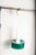 Vintage Two-Tone Pendant Light in White Opaline Glass and Green Transparent Glass, 1960s For Sale - Image 14 of 17