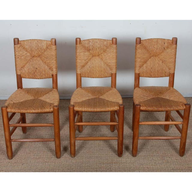 Charlotte Perriand Bauche Model No. 19 Chairs from Charlotte Perriand, 1950s, Set of 6 For Sale - Image 4 of 9