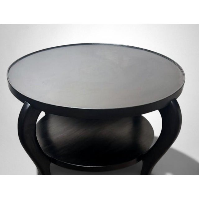 Mid 20th Century Art Deco Ebonized Walnut Coffee Table, Italy For Sale - Image 10 of 18