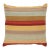 Arteverk Sand & Brown Striped Kilim Floor Pillow 26" X 26", Reversible Handwoven Wool & Cotton For Sale