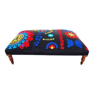 Ottoman Table Hand Embroidered For Sale