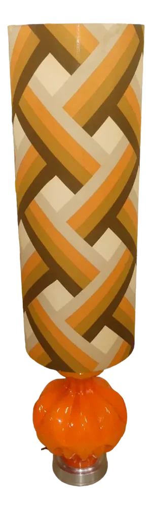 Vintage Floor Lamp in Orange, 1970s