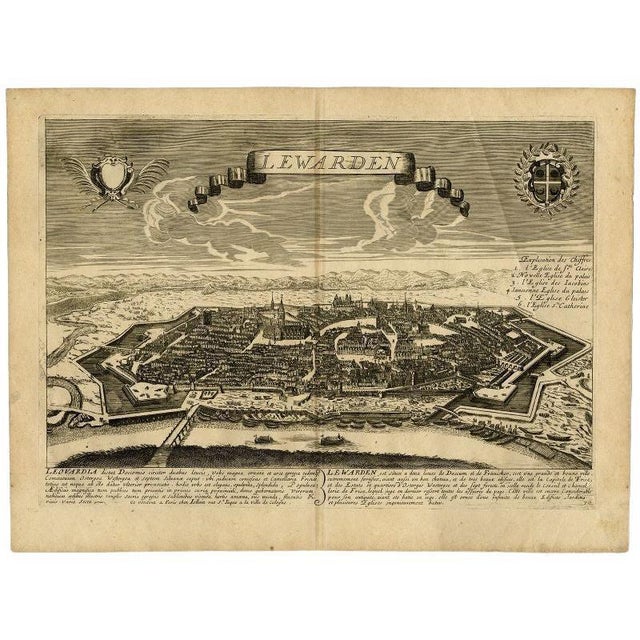Jollain, Leeuwarden Friesland City View, 1670, Print For Sale - Image 10 of 10