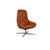 Brown Meg Swivel Armchair in Brown Leather from Rolf Benz For Sale - Image 8 of 8