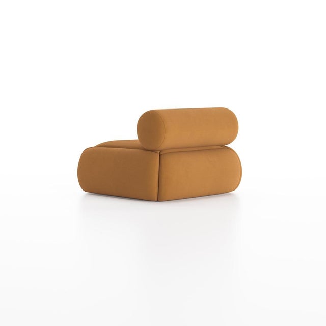 Contemporary Mustard Lupin Sofa by Nelson Araujo For Sale - Image 3 of 10