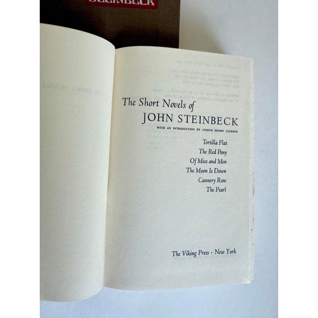 Mid-Century John Steinbeck Hardcover Book Set of 3 – Viking Press For Sale - Image 10 of 12