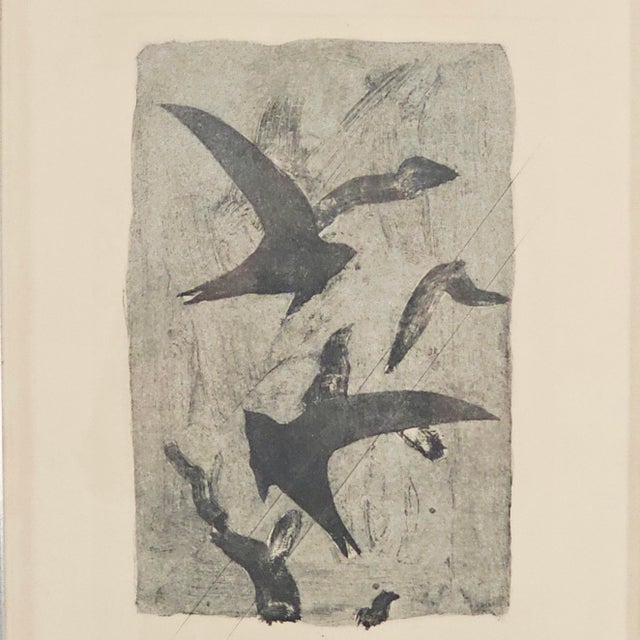 Georges Braque Georges Braque Birds in Flight Etching With Authentication 18.5" For Sale - Image 4 of 11