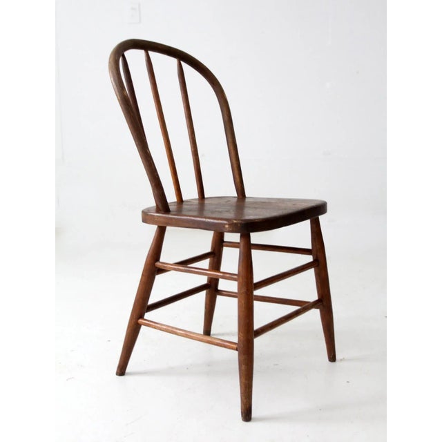 Antique Spindle Back Chair For Sale - Image 6 of 10