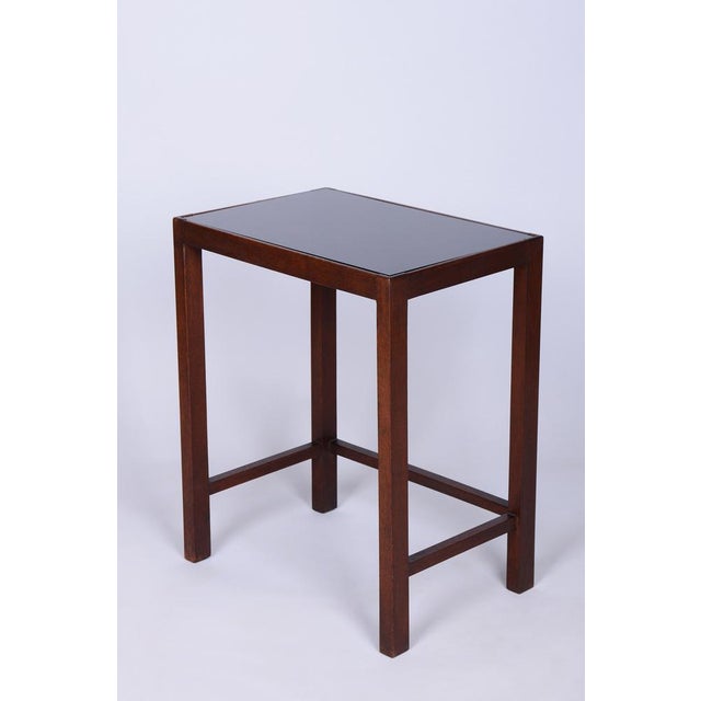 Brown Art Deco Beech Side Table by J. Halabala for UP Závody, Czech, 1930s For Sale - Image 8 of 8