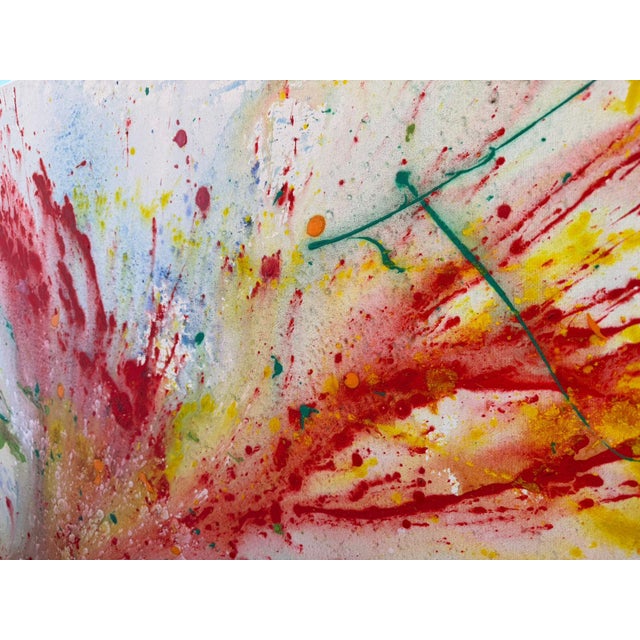 Early 21st Century Dimitris Hoffmann-Ververidis, Waldfeuer II, 2014, Acryllic on Canvas For Sale - Image 5 of 7