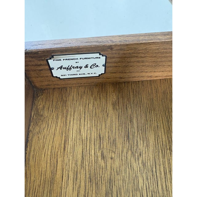 Mid 20th Century Hand Carved French Country Inspired Writing Desk For Sale - Image 4 of 12