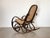 Rocking Chair in Wood and Straw, 1960s For Sale - Image 5 of 12