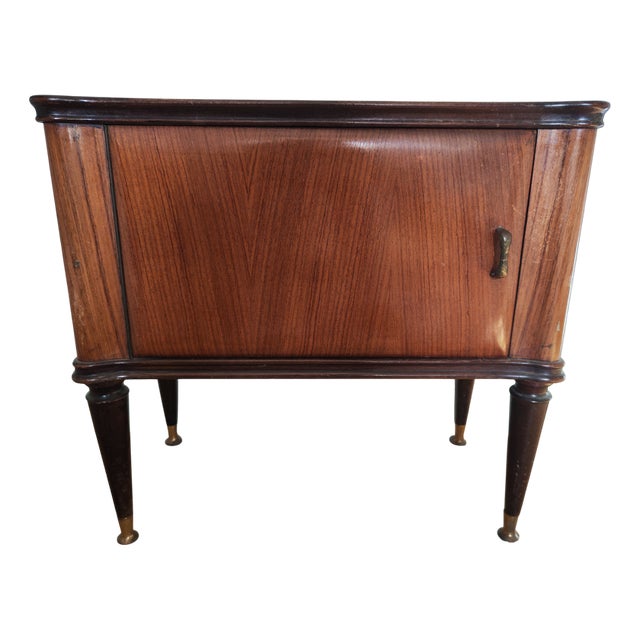 Cabinet with Glass Top, 1950s For Sale