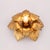 Vintage Italian Gold Leaf Flush Mount or Wall Sconce by Masca, 1970s For Sale - Image 4 of 8