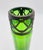 Early 20th Century Iridescent Green Glass Vase With Decorative Metal Insert For Sale - Image 10 of 17