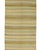 This vintage Turkish kilim runner, handwoven in the 1940s, features a striking striped design in green, cream, and...