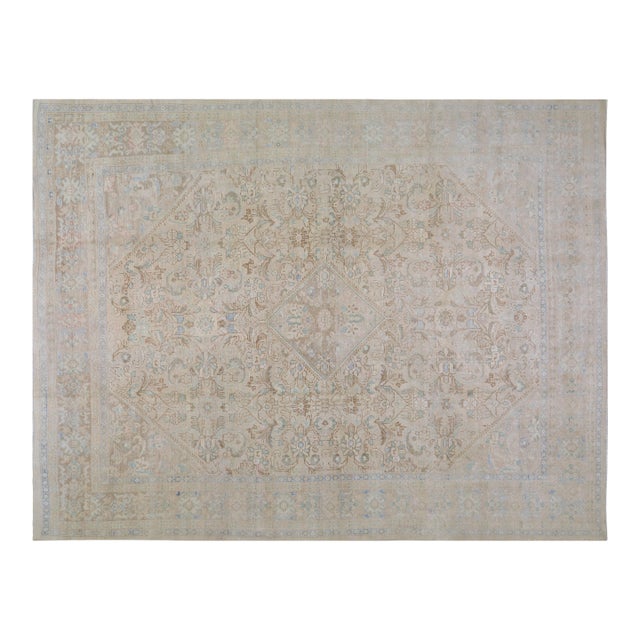 Vintage Turkish Anatolian Hand Knotted Wool Rug, 9'8''x12'10' For Sale