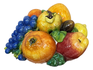 Vintage Ceramic Fruit Basket, 1950s